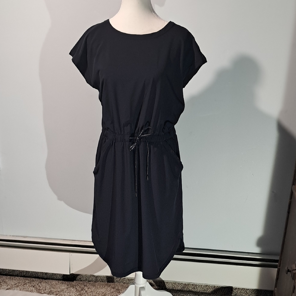 Talbots - T by Talbots Lightweight Stretch Midi Dress. Size‎ Small. Dark Blue.